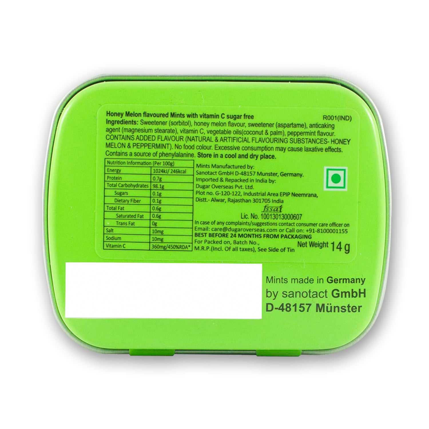 HONEY MELON MINT 14G