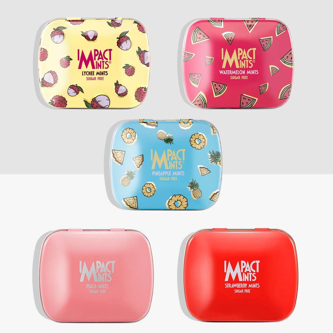ASSORTED PACK OF 5 – STRAWBERRY, PEACH, LYCHEE, PINEAPPLE, & WATERMELON