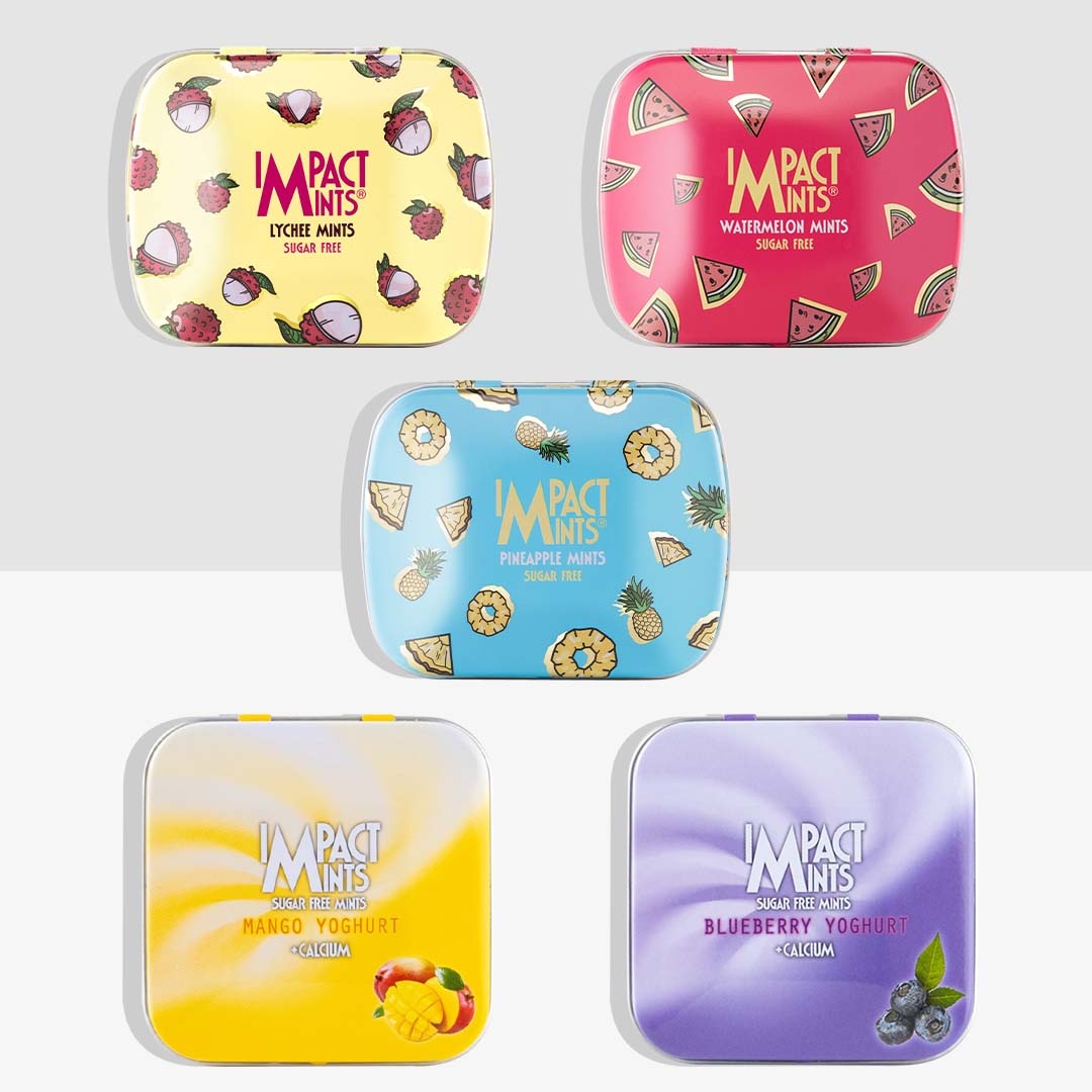 ASSORTED PACK OF 5 - SUMMER EDITION & YOGHURT MINTS 14g