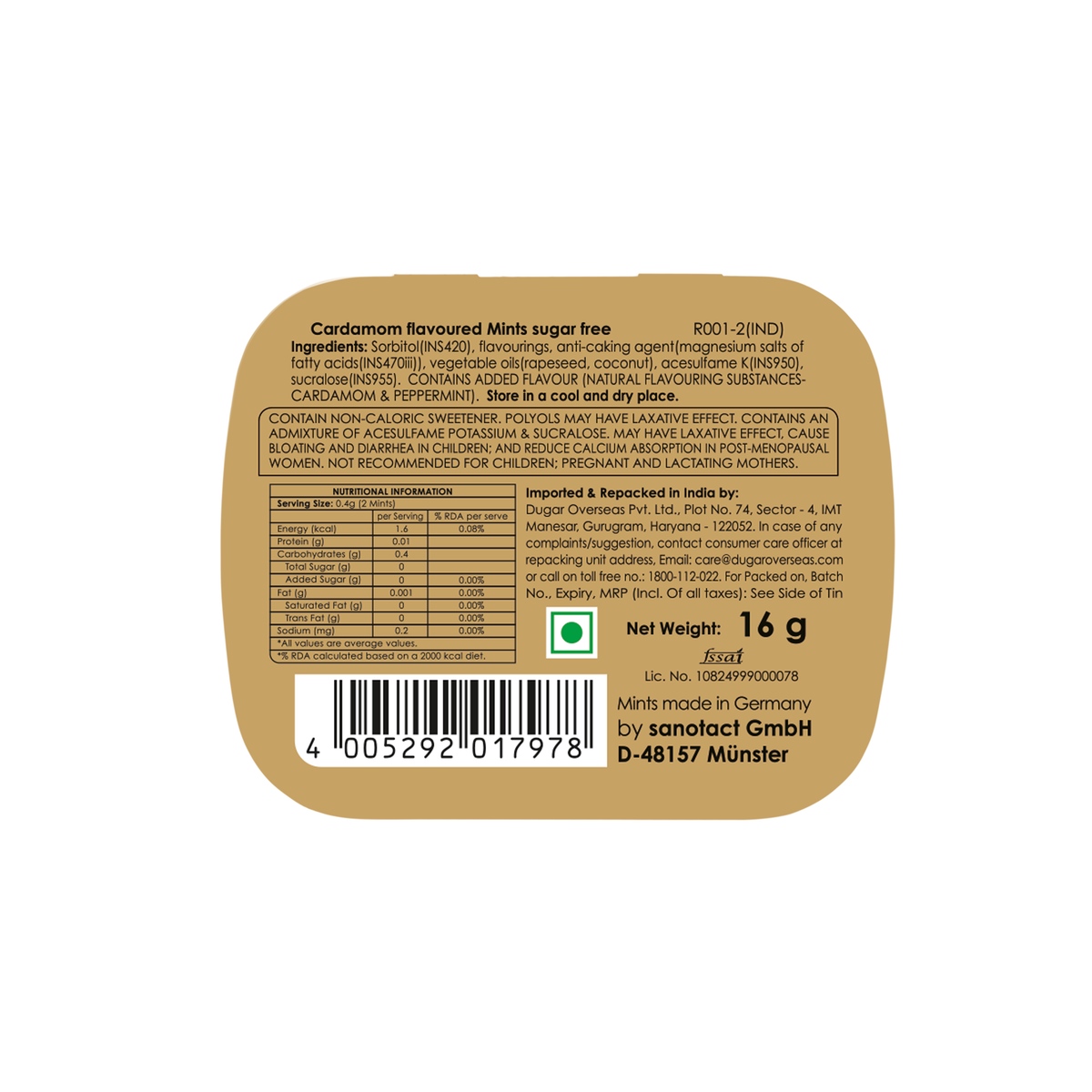 Mints Normal Lemkon Raspberry IMPACT MINTS Raspberry 14g – Impact Mints