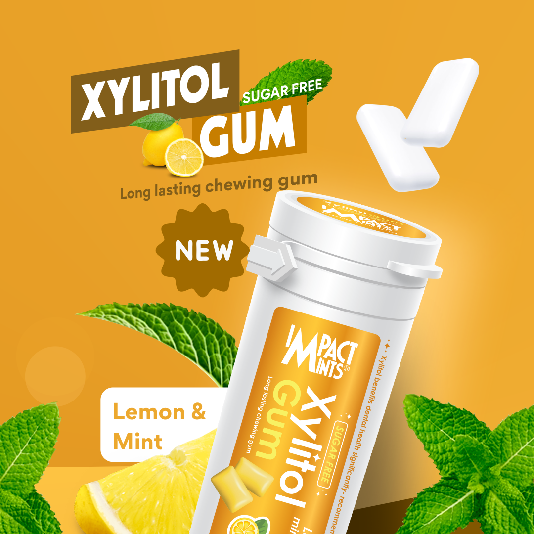 Xylitol Gum Lemon & Mint Flavour