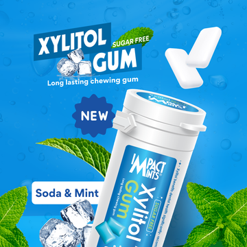Xylitol Gum - Soda & Mint Flavour