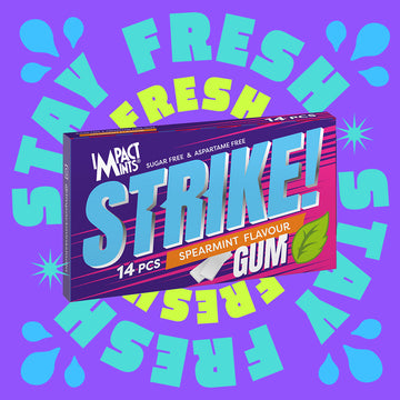 STRIKE SPEARMINT GUM 29g