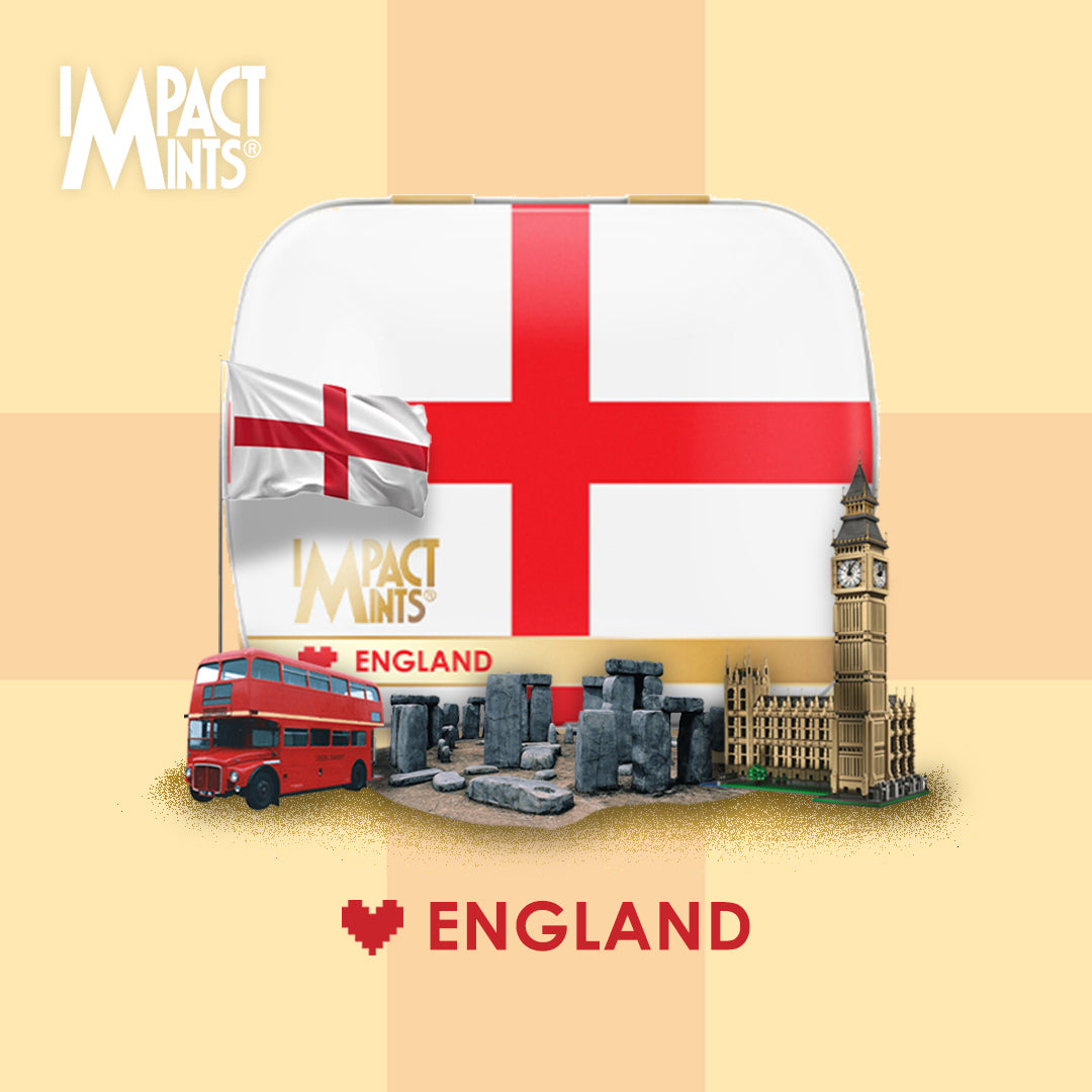 Impact Mints Limited Edition Strong Flag Tins 14g - Pack of 3 (Brazil, Argentina & England)