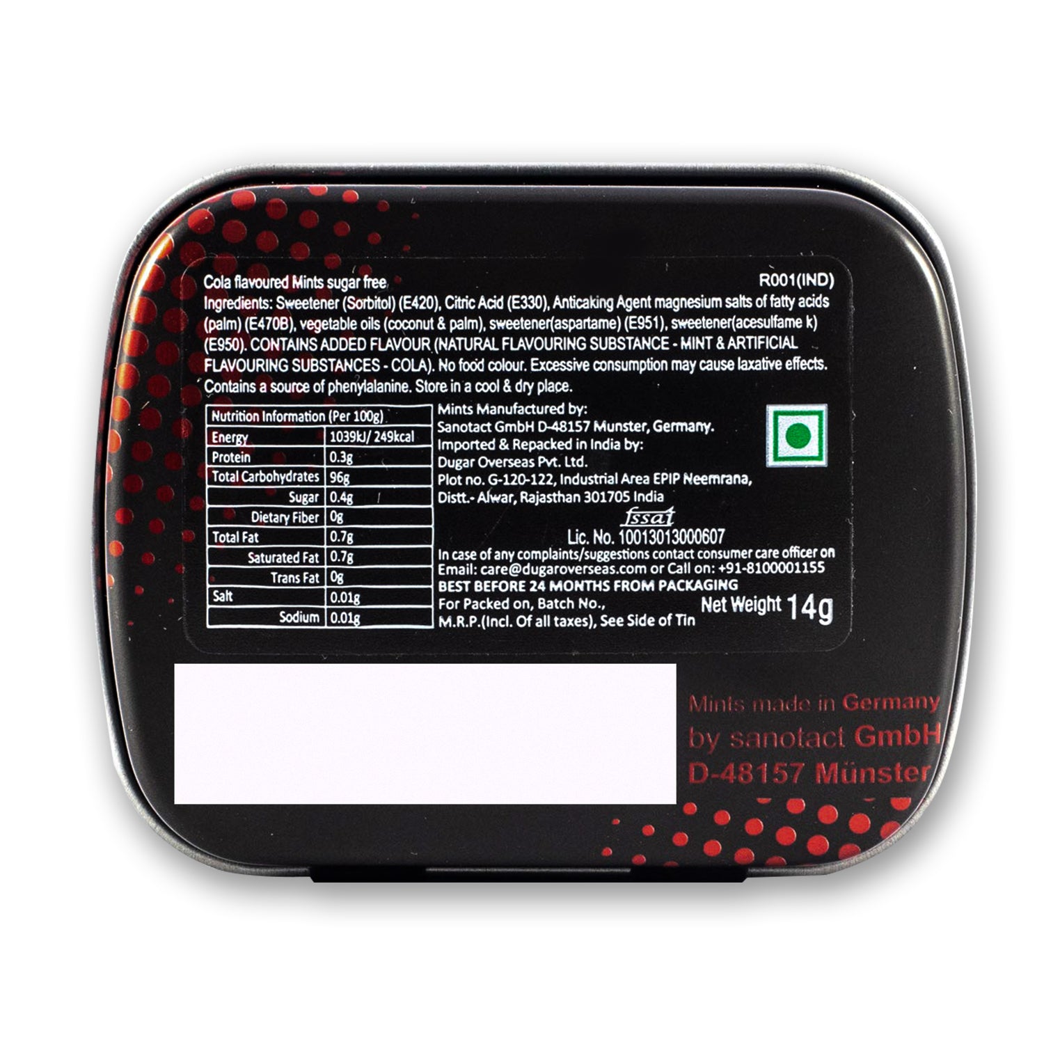 COLA MINT 14G