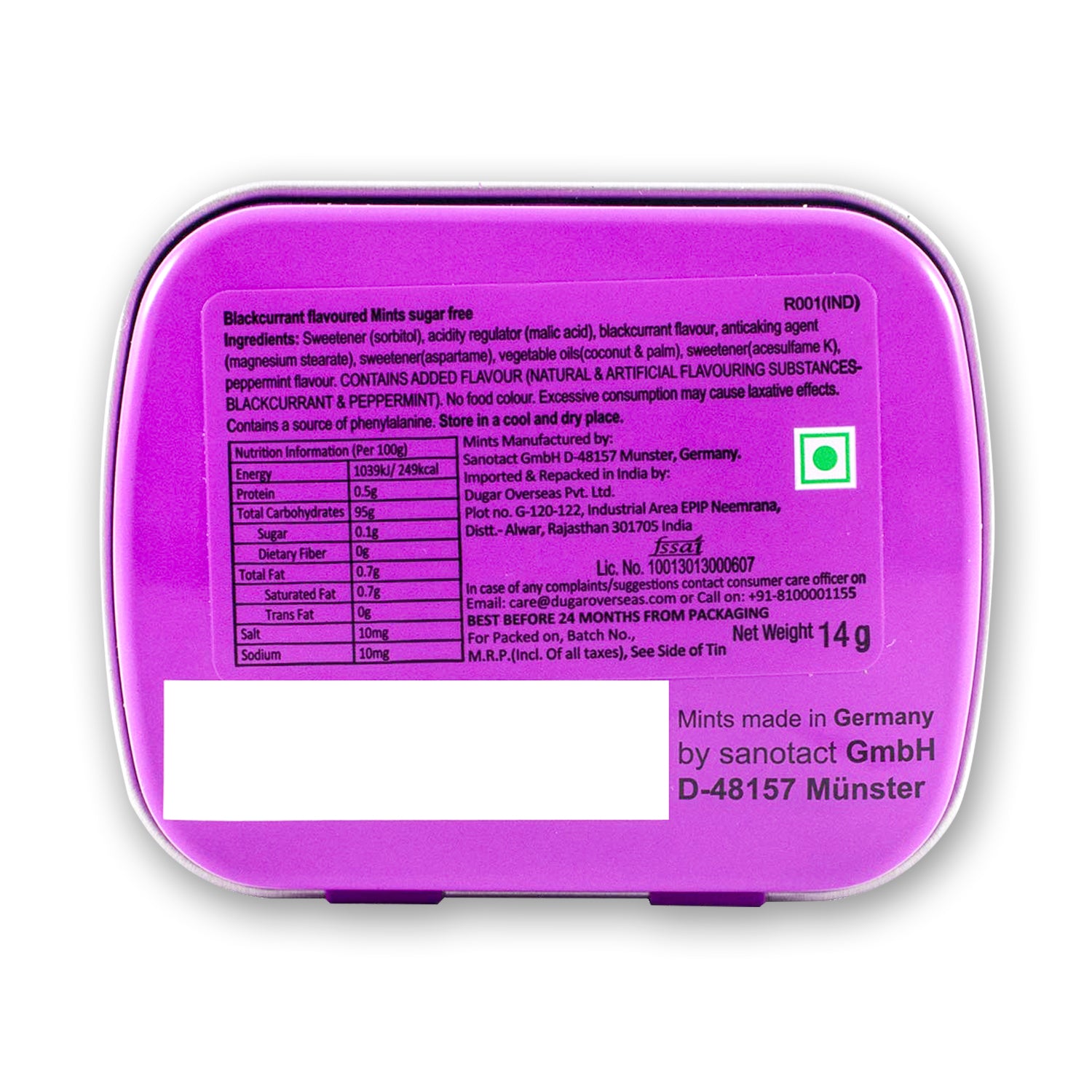 BLACK CURRANT MINT 14G