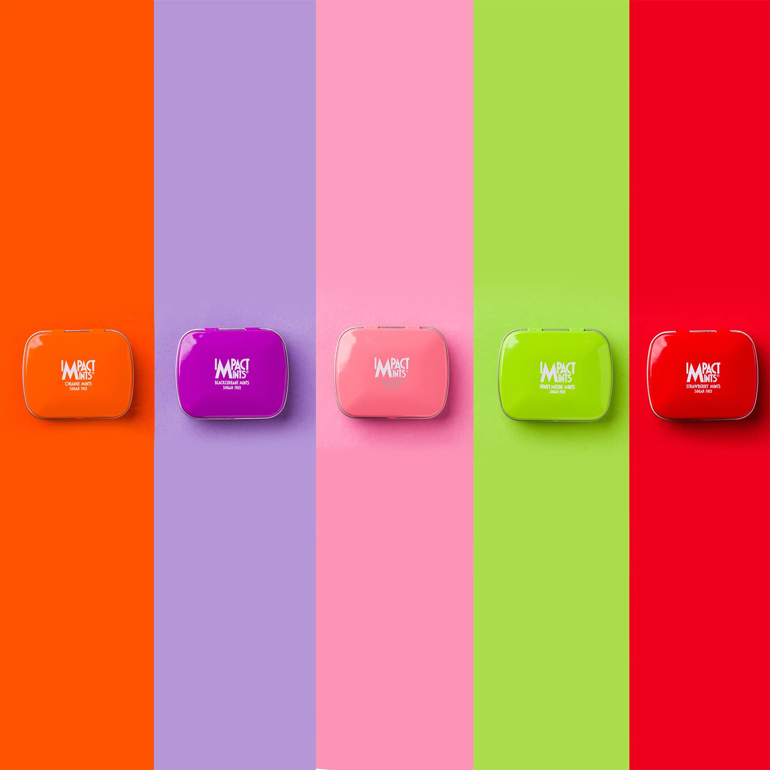 ASSORTED PACK OF 5 - STRONG, BLACKCURRANT, ORANGE, HONEYMELON