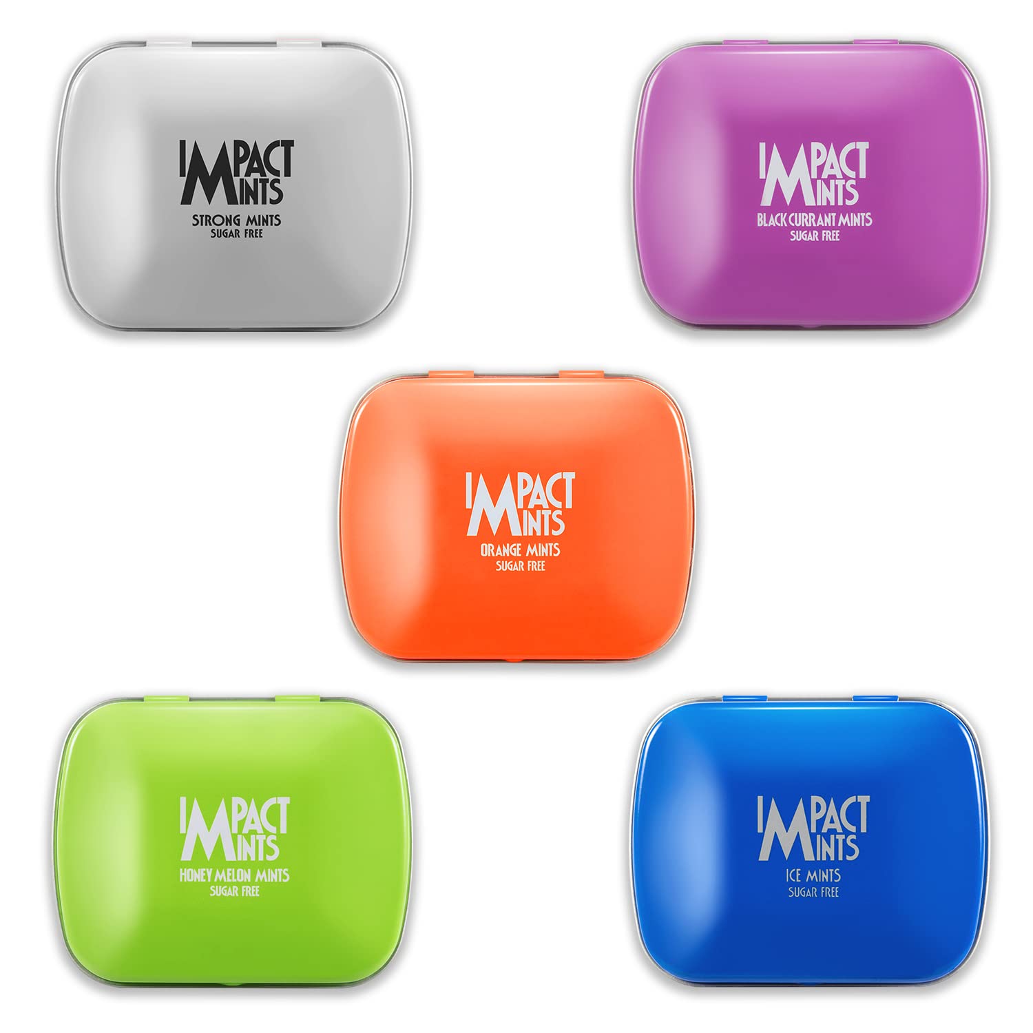 ASSORTED PACK OF 5 - STRONG, BLACKCURRANT, ORANGE, HONEYMELON & ICE